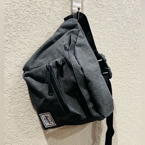 Herschel charcoal gray Fanny pack belt bag crossbody new without tags never used